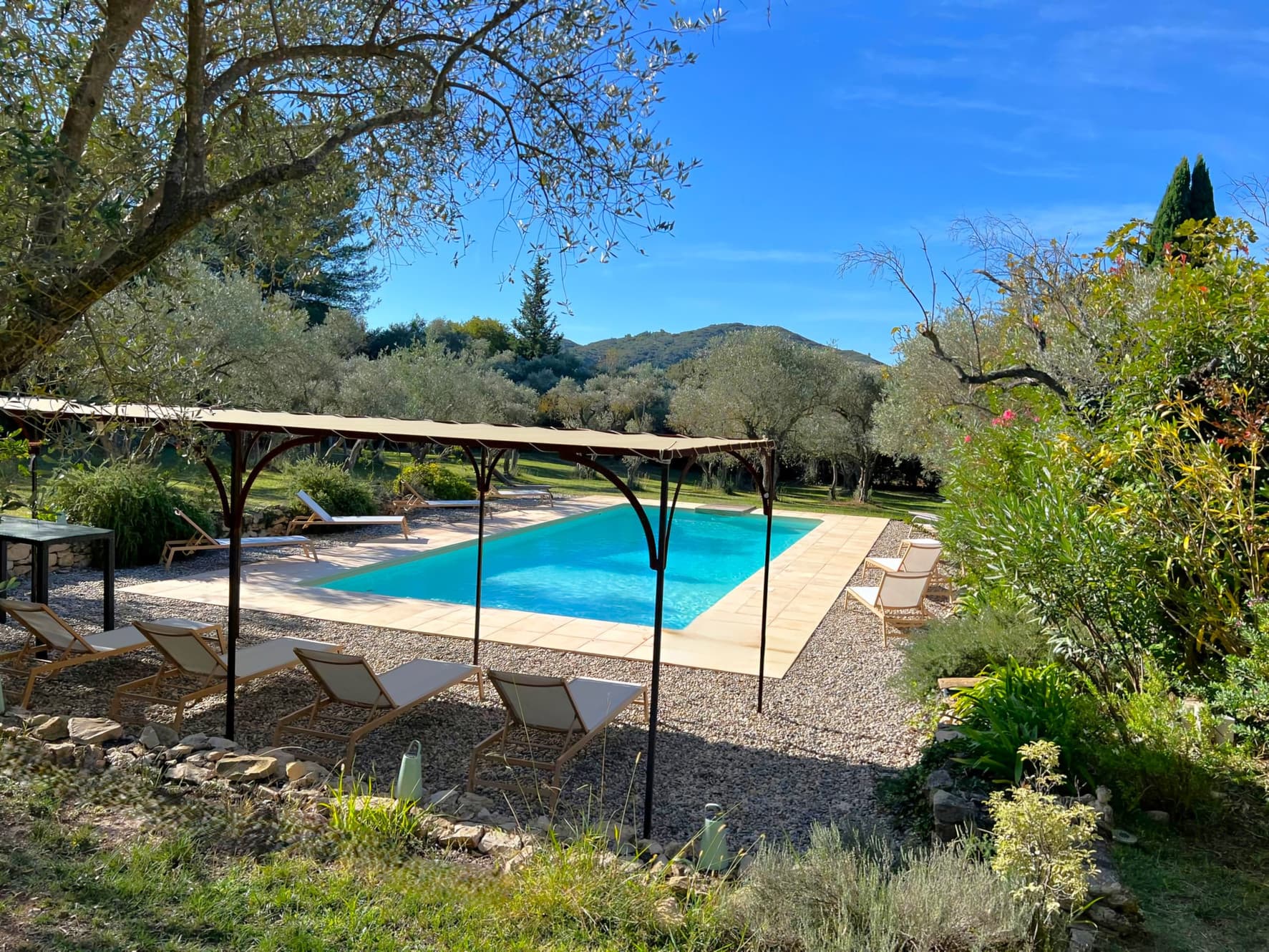 Piscine chauffée du Mas Saint Michel